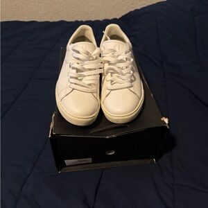 White Armani exchange shoes